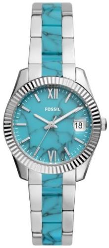 Fossil Scarlette Mini Damklocka ES5077 Blå/Gummi Ø32 mm