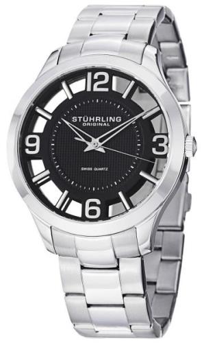 Stührling Original Herrklocka 754.02 Svart/Stål Ø42 mm