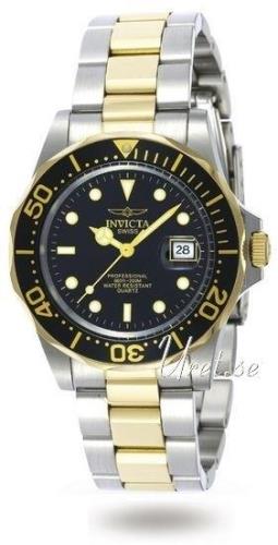 Invicta Pro Diver Herrklocka 9309 Svart/Gulguldtonat stål Ø40 mm