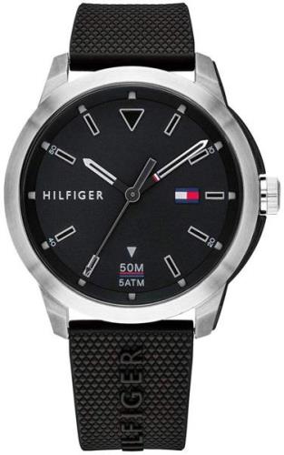 Tommy Hilfiger 99999 Herrklocka 1791622 Svart/Gummi Ø44 mm