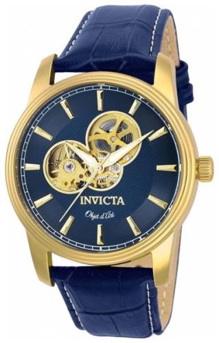 Invicta 99999 Herrklocka 22617 Blå/Läder Ø44 mm