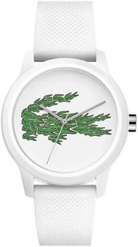 Lacoste 99999 Damklocka 2001097 Vit/Gummi Ø36 mm