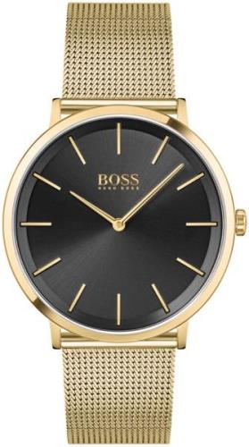 Hugo Boss Skyliner Herrklocka 1513909 Svart/Gulguldtonat stål Ø40 mm