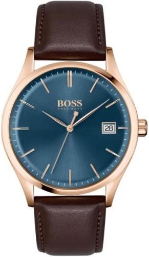 Hugo Boss Commissioner Herrklocka 1513832 Blå/Läder Ø42 mm