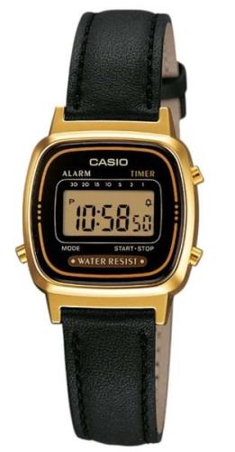 Casio Collection Damklocka LA670WEGL-1EF LCD/Läder