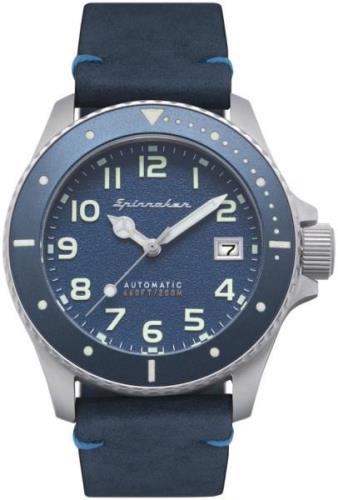 Spinnaker Spence Herrklocka SP-5066-02 Blå/Läder Ø42 mm