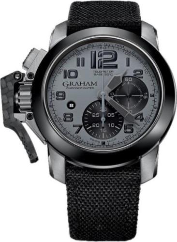 Graham Chronofighter Herrklocka 2CCAC.S01A Grå/Textil Ø47 mm