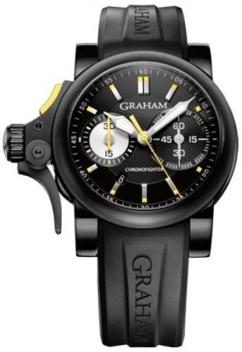 Graham Chronofighter Rac Trigger Herrklocka 2TRAB.B01A Svart/Gummi