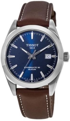 Tissot T-Classic Herrklocka T127.407.16.041.00 Blå/Läder Ø40 mm