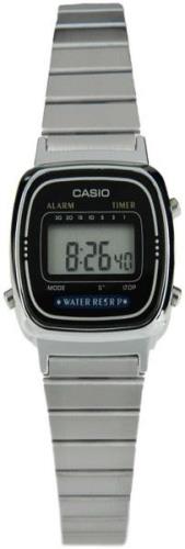 Casio Retro Damklocka LA670WA-1D LCD/Stål