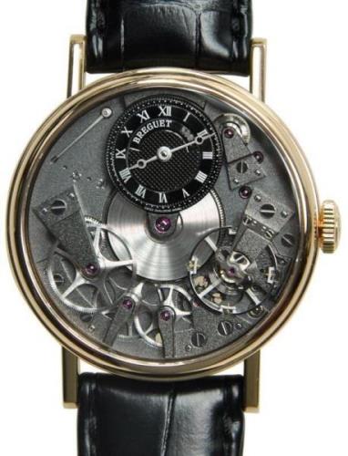 Breguet Herrklocka 7027BR-G9-9V6 Tradition Skelettskuren/Läder Ø37