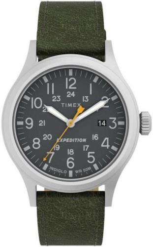 Timex Herrklocka TW4B22900 Expedition Grå/Läder Ø40 mm