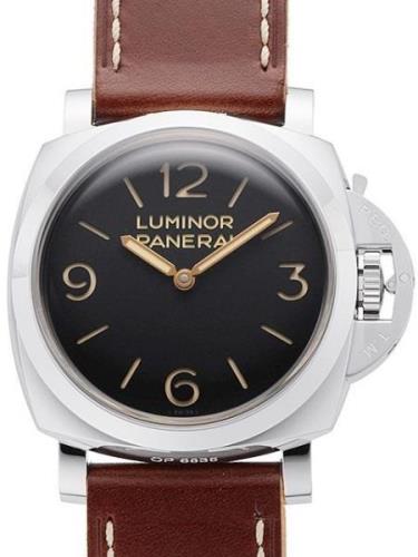 Panerai Herrklocka PAM00372 Historic Luminor 1950 3 Days Svart/Läder