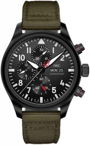 IWC Herrklocka IW389104 Pilots Svart/Läder Ø44.5 mm