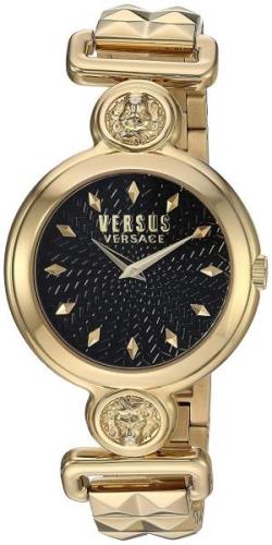 Versus by Versace Damklocka VSPOL3418 Sunnyridge Svart/Gulguldtonat