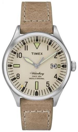 Timex Herrklocka TW2P84500 Beige/Läder Ø37 mm