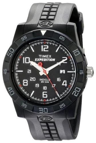 Timex Herrklocka T49831D7 Expedition Svart/Resinplast Ø43 mm