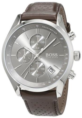 Hugo Boss Herrklocka 1513476 Chronograph Grå/Läder Ø44 mm