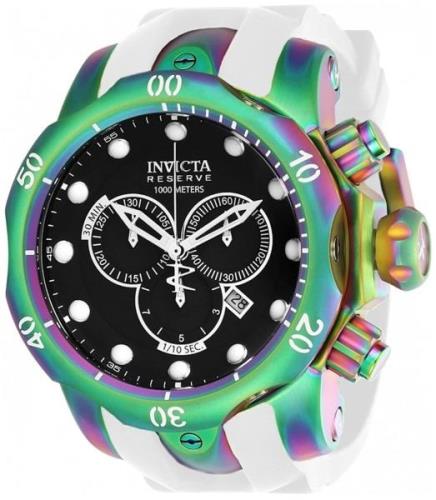 Invicta Herrklocka 24061 Venom Svart/Gummi Ø53.7 mm