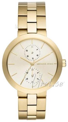 Michael Kors Damklocka MK6408 Garner Champagnefärgad/Gulguldtonat