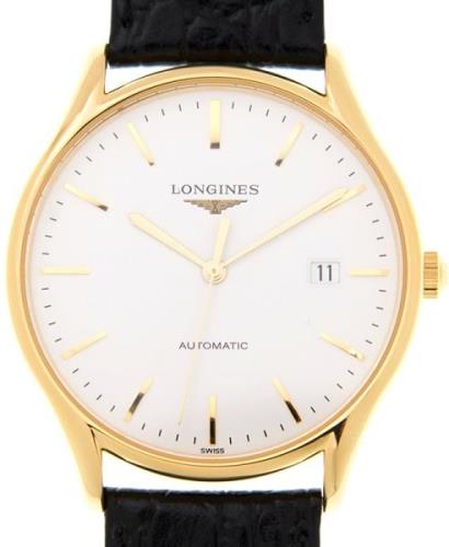 Longines Herrklocka L4.960.2.12.2 Lyre Vit/Läder Ø38.5 mm