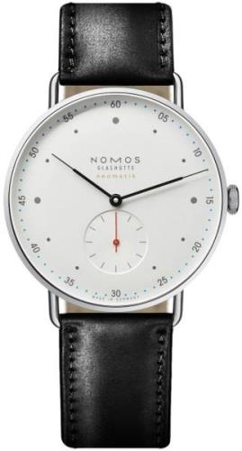 Nomos Glashütte Herrklocka N-1113 Metro Vit/Läder Ø38.5 mm