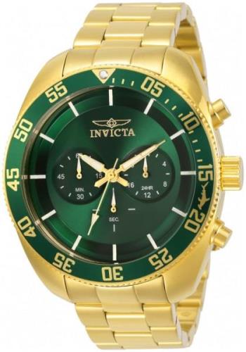 Invicta Herrklocka 30061 Pro Diver Grön/Gulguldtonat stål Ø48 mm