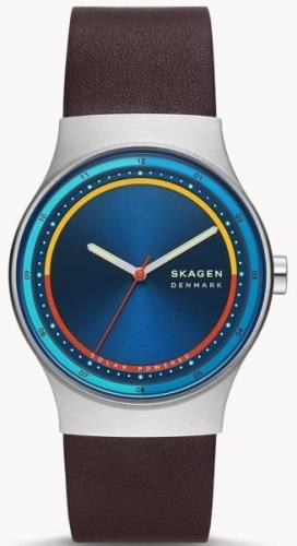 Skagen Herrklocka SKW6794 Sol Blå/Läder Ø40 mm