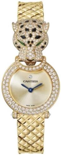 Cartier Damklocka HPI01509 La Panthère Guldtonad/18 karat gult guld