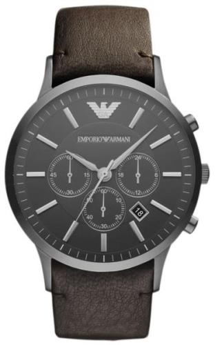 Emporio Armani Herrklocka AR2462 Sportivo Svart/Läder Ø46 mm