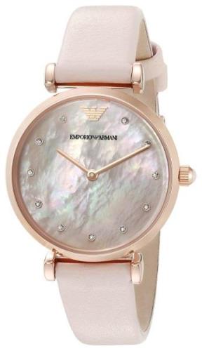 Emporio Armani Damklocka AR1958 Rosa/Läder Ø32 mm