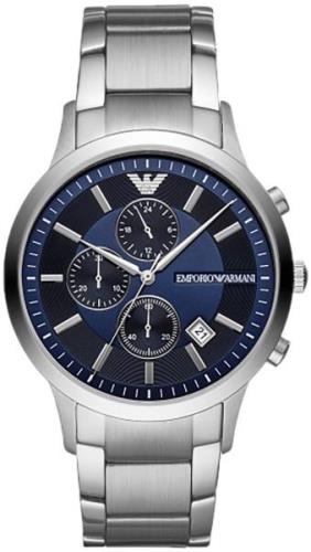 Emporio Armani Herrklocka AR11164 Renato Blå/Stål Ø43 mm