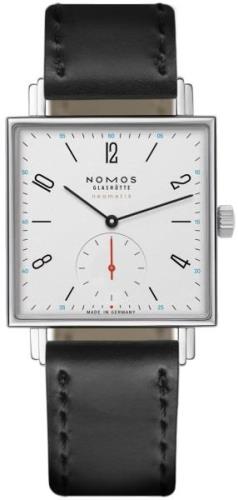 Nomos Glashütte Herrklocka N-421 Tetra Vit/Läder