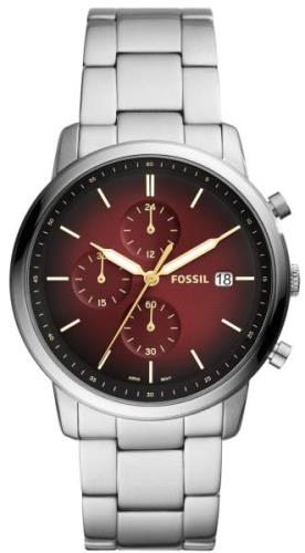 Fossil Herrklocka FS5887 Neutra Röd/Stål Ø42 mm