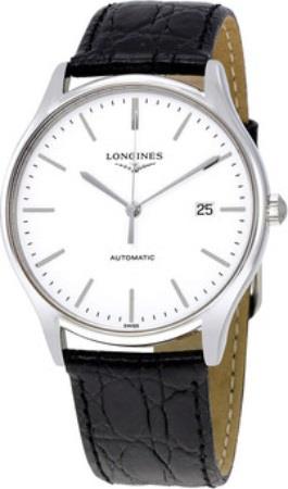 Longines Herrklocka L4.960.4.12.2 Lyre Vit/Läder Ø38.5 mm