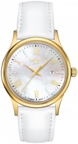 Tissot Damklocka T914.210.46.116.01 T-Gold Vit/Läder Ø30 mm