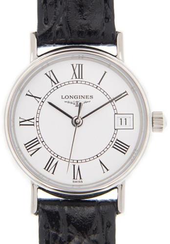 Longines Damklocka L4.319.4.11.2 Presences Vit/Läder Ø23.5 mm