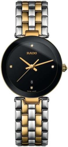 Rado Damklocka R48871713 Florence Svart/Gulguldtonat stål Ø28 mm