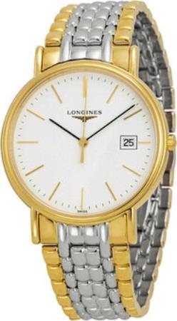 Longines Herrklocka L4.790.2.12.7 Presences Vit/Gulguldtonat stål