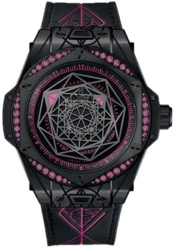 Hublot Damklocka 465.CS.1119.VR.1233.MXM18 Big Bang 39Mm Svart/Gummi