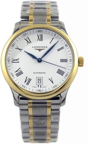 Longines Herrklocka L2.628.5.11.7 Master Vit/18 karat gult guld