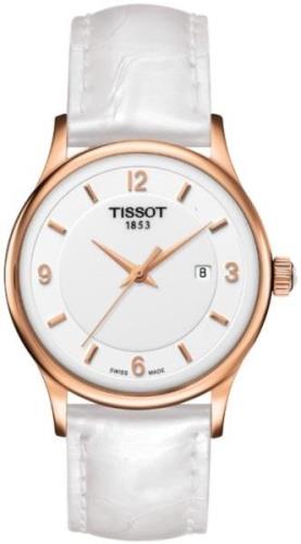 Tissot Damklocka T914.210.46.017.00 T-Gold Vit/Läder Ø30 mm