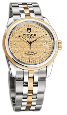 Tudor 55003-68053-CHPDIDSTL Glamour Date Champagnefärgad/18 karat
