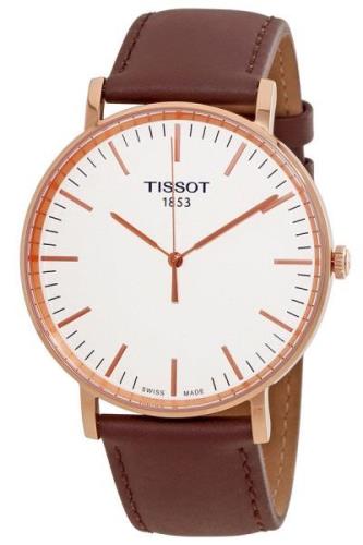 Tissot Herrklocka T109.610.36.031.00 T-Classic Vit/Läder Ø42 mm