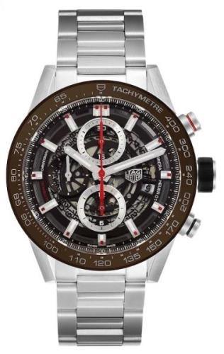 TAG Heuer Herrklocka CAR201U.BA0766 Carrera Grå/Stål Ø43 mm