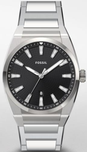 Fossil Herrklocka FS5821 Everett 3 Svart/Stål Ø42 mm