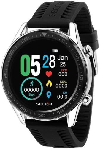 Sector Herrklocka R3251232001 S-02 LCD/Gummi Ø46 mm