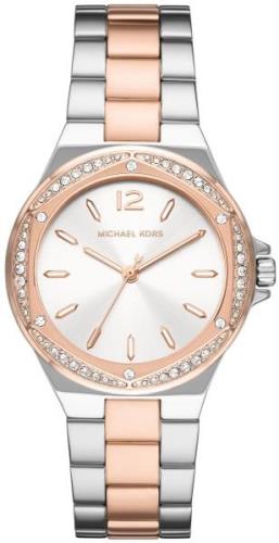 Michael Kors Damklocka MK6989 Lennox Vit/Roséguldstonat stål Ø37 mm