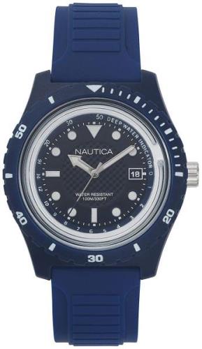 Nautica Herrklocka NAPIBZ005 Blå/Gummi Ø46 mm