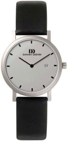 Danish Design Damklocka 3326183 Classic Silverfärgad/Läder Ø28 mm